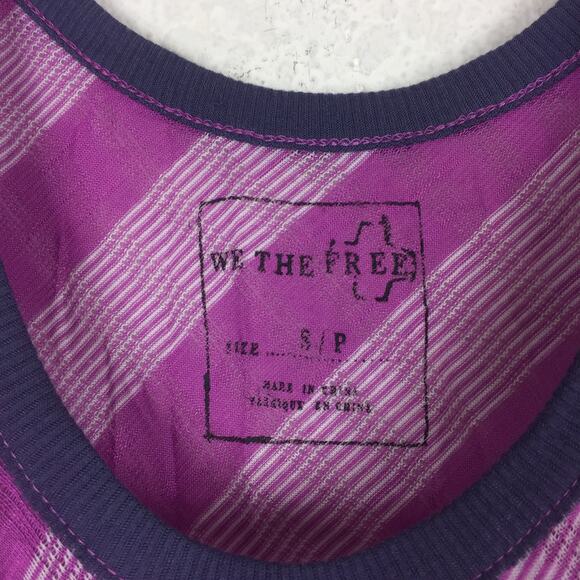 Free People Azalea Topsy Turny Purple Stripe Tunic Dress Small - Picture 4 of 10